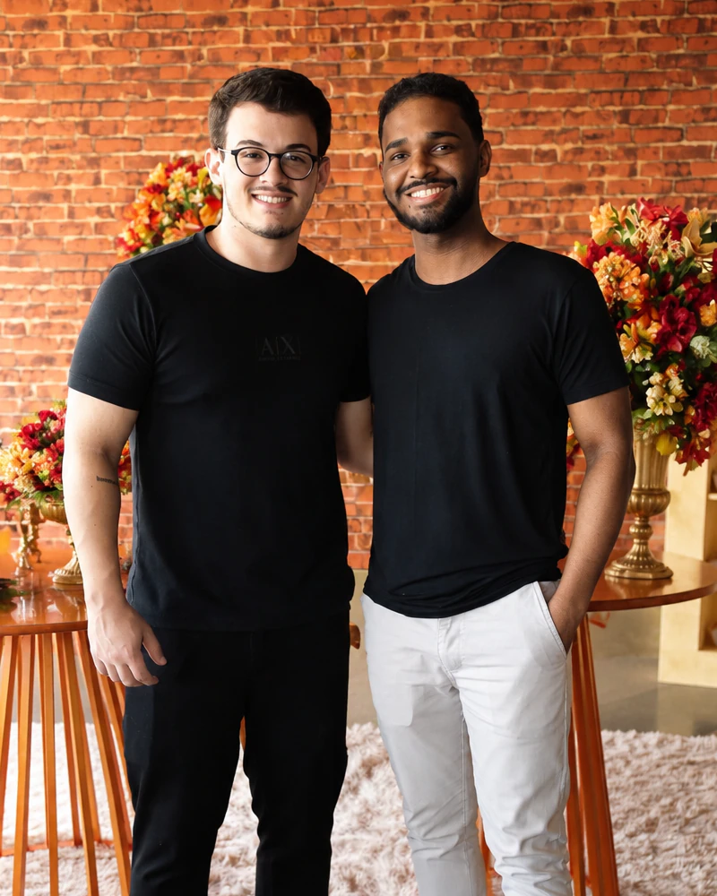 Victor Arantes e Gabriel Alves, fundadores da NextPage